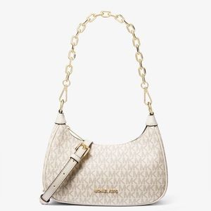 Michael Kors Cora Extra-Small Signature Logo Leather Shoulder Bag